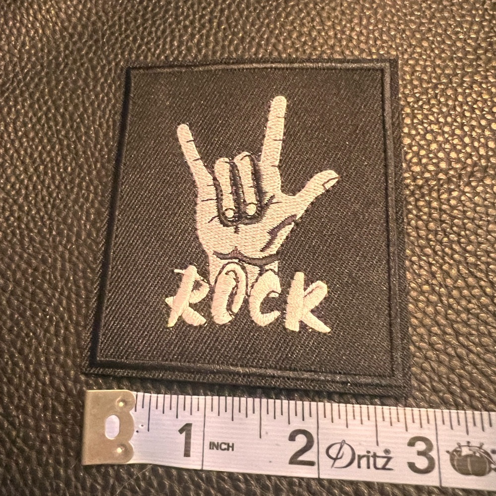 Rock Horns Embroidered Patch